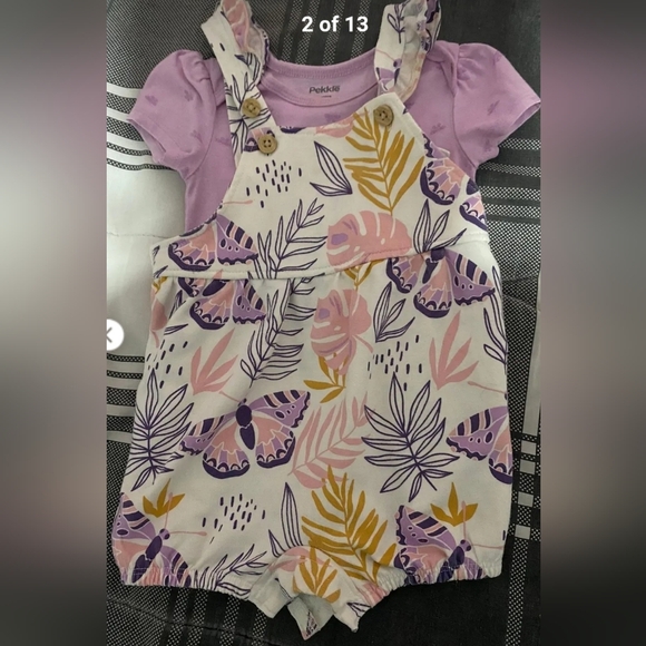 Charming Kids Floral Matching Set - Purple, Pink, and Yellow - Picture 2 of 3